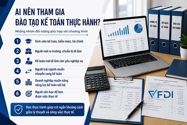Ai nên tham gia đào tạo kế toán thực hành