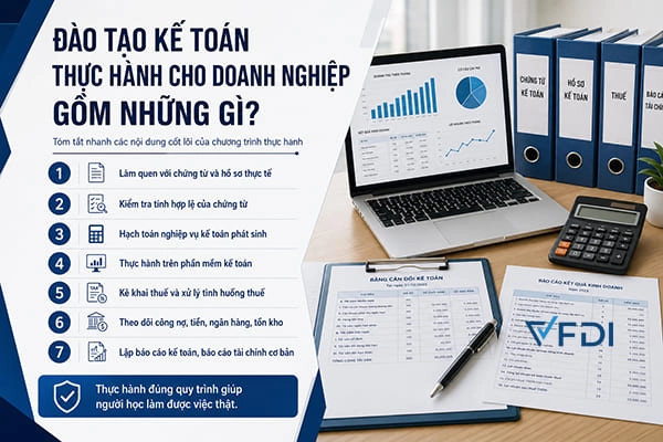 Đào tạo kế toán thực hành cho doanh nghiệp
