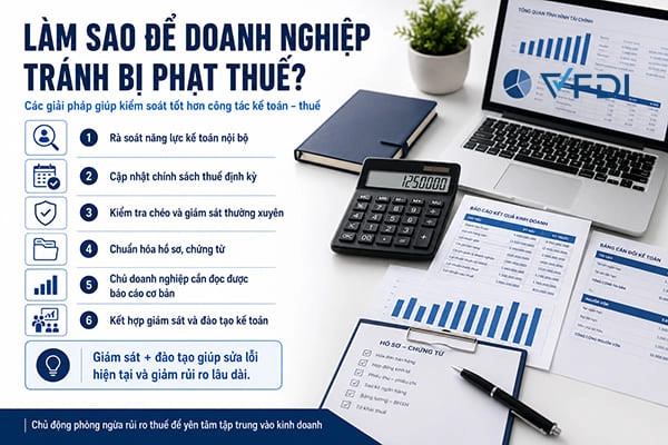 Làm sao để doanh nghiệp tránh bị phạt thuế