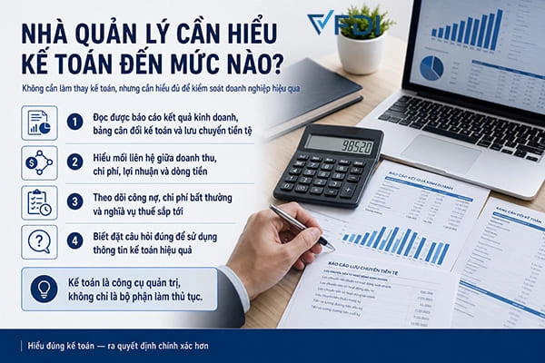 Nhà quản lý cần hiểu kế toán đến mức nào
