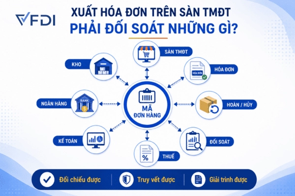 Đối soát hóa đơn bán hàng trên sàn thương mại điện tử