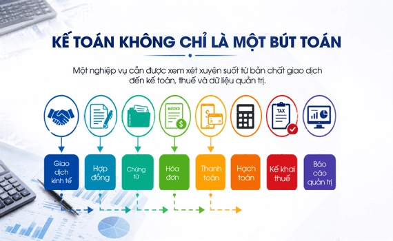 Kế toán không chỉ là một bút toán