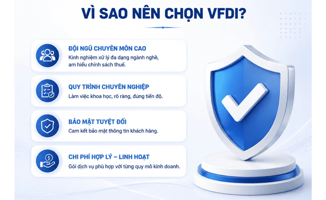 Vì sao nên chọn dịch vụ kế toán cho hộ kinh doanh tại VFDI